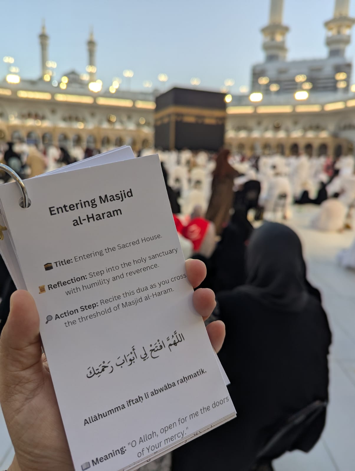 Hajj and Umrah Dua Cards Printable PDF – With Arabic Audio Recitation Link – Digital Download