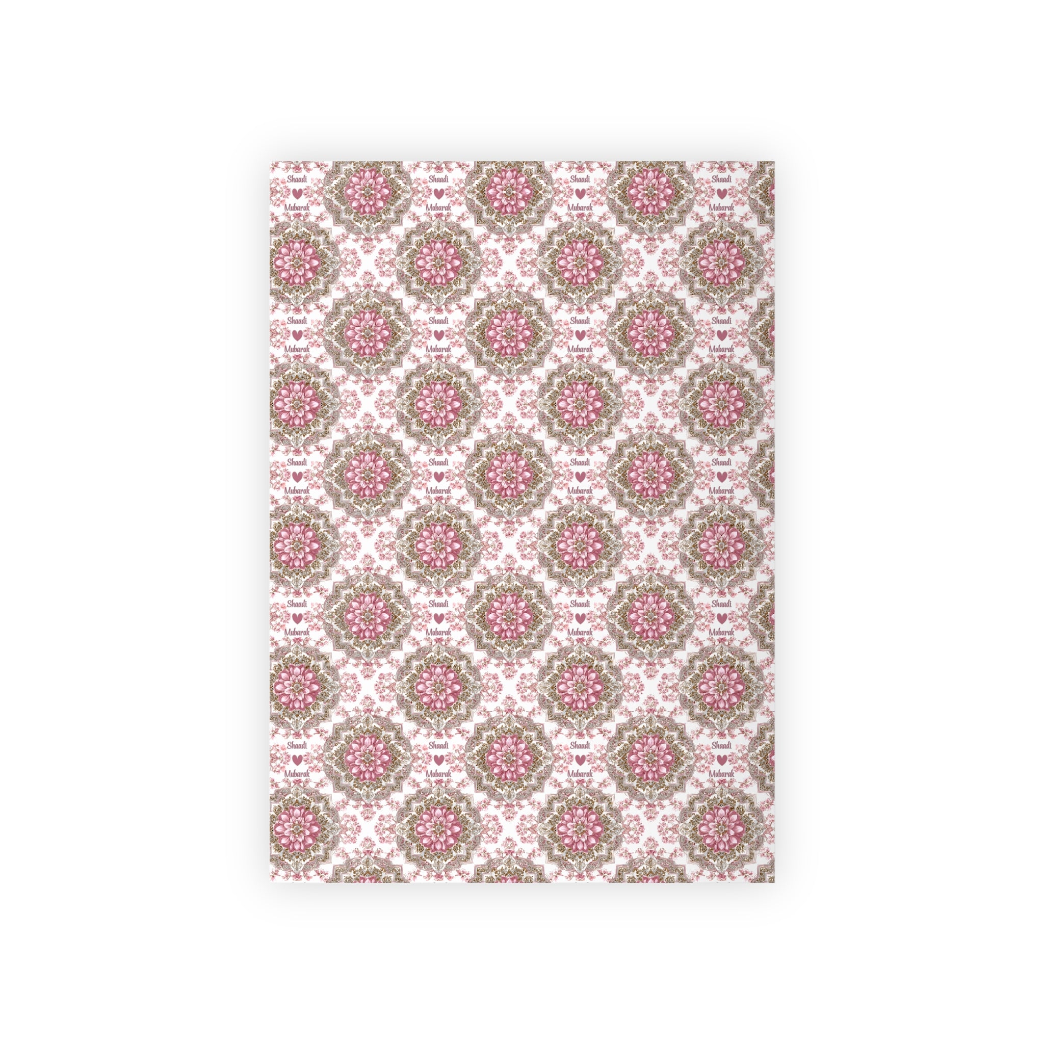 Shaadi Mubarak Wedding Gift Wrap | Islamic & Indian Wedding Wrapping Paper | Elegant Nikah and Shaadi Gift Wrap