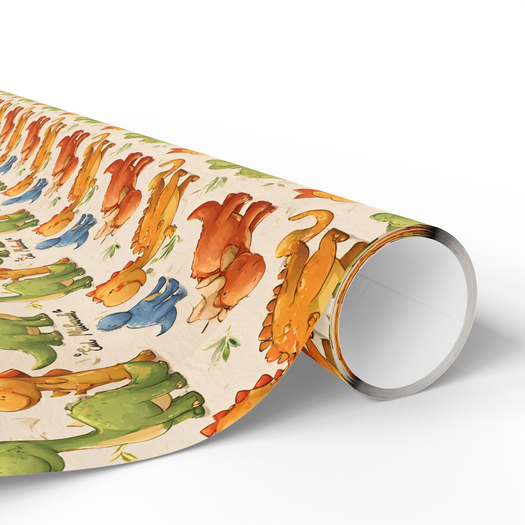 Kids Eid Mubarak Wrapping Paper | Cute Dinosaur Eid Gift Wrap | Fun Islamic Gift Wrap for Children