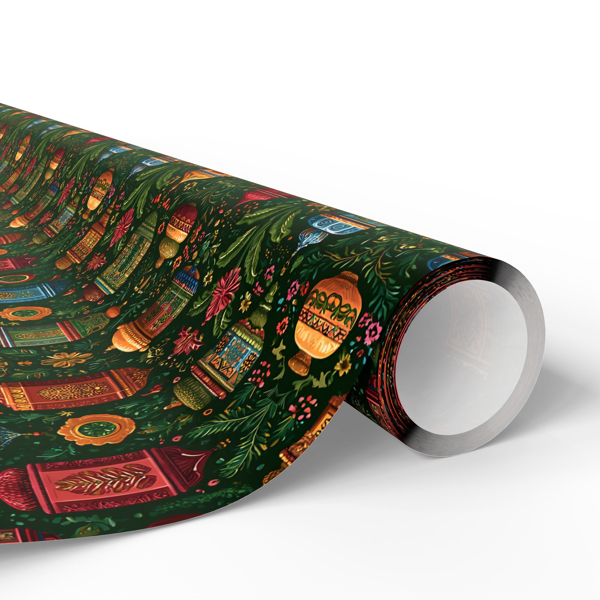 Islamic Wrapping Paper | Eid & Ramadan Lantern Gift Wrap | Luxury Elegant Wrapping Paper for Special Occasions