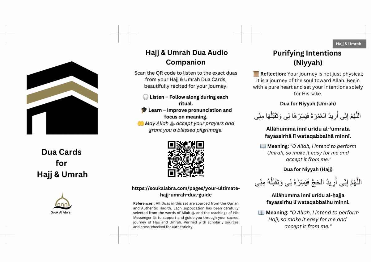 Arabic Umrah Guide.pdf Hajj and Umrah Dua Cards Printable PDF – With Arabic Audio Recitation